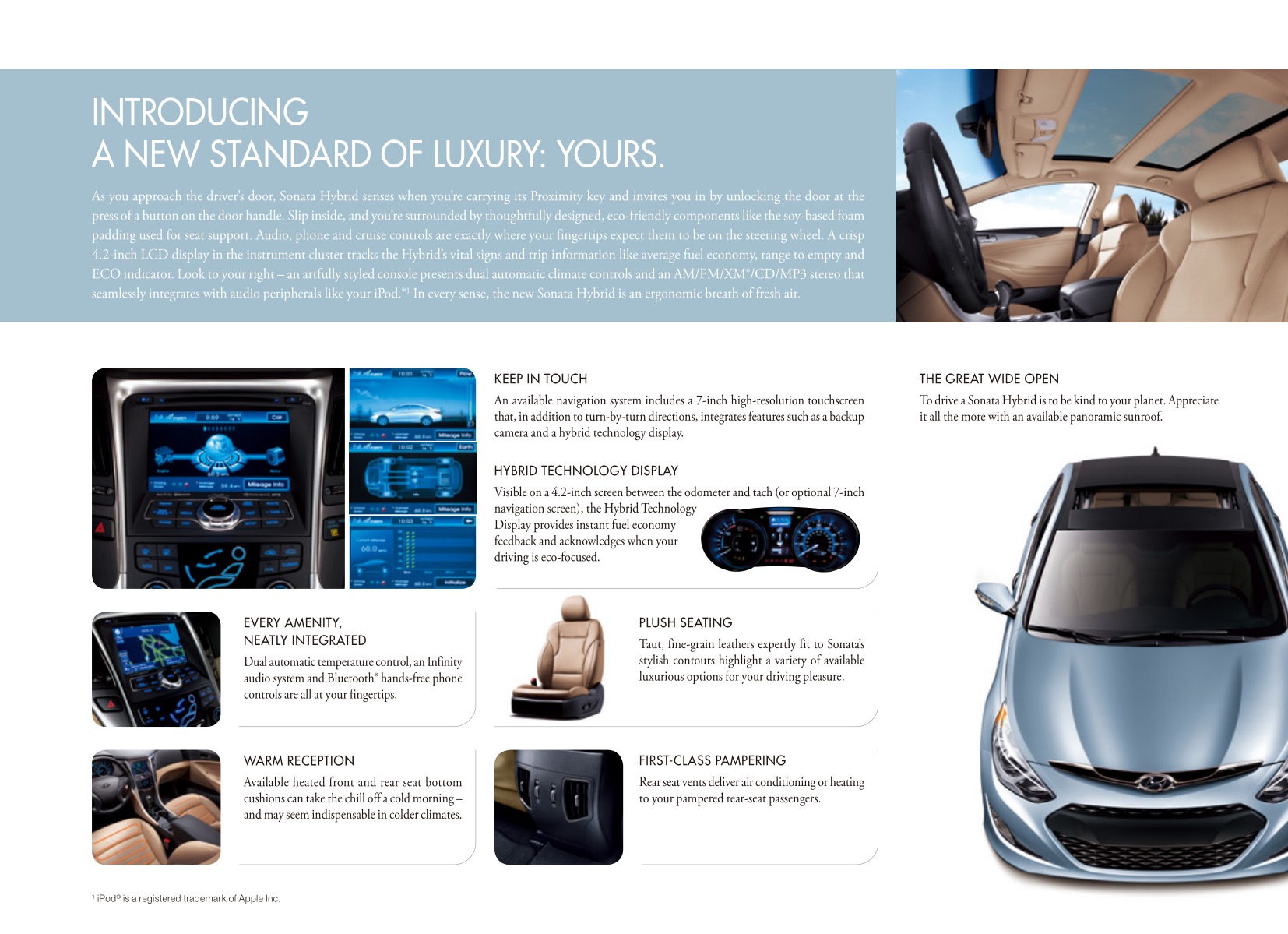 2011 Hyundai Sonata Hybrid Brochure Page 4